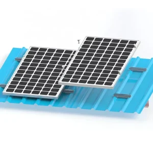 Aluminum Silver Solar Mounting System Mini Rail for Solar Pv Trapezoidal Roofs