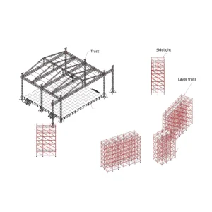 Aluminum Stage Truss System Aluminium Truss for Events & Stage Lighting