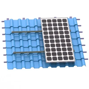 Aluminum Tile Roof Solar Power System Mounting PV Solar Bracket