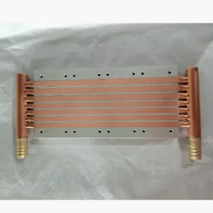Aluminum and Copper Tube Water cooled Plate Radiator with Brass Faucets Custom designed