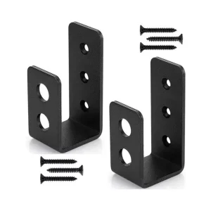 Angle Connection Bracket for Equipment Frame Assembly, Powder-Coated Sheet Metal