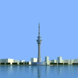 Angular Lattice Cellular Network Communication Tower with TV Antenna Pole Hot rolled Steel 30M 200M Height