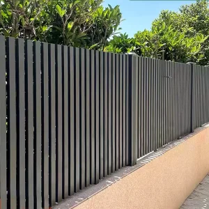 Anti Climb Vertical Bar Steel Fencing Maximum Security Residential Perimeter Barrier with Customizable Anti Lift Brackets