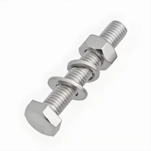 Anti-Corrosion 304 Stainless Steel Hex Bolt Set DIN 933 with Hex Screws, Nuts, Flat and Spring Washers