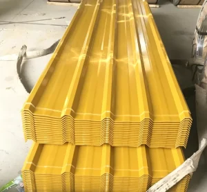Anti Corrosion Full Hard 0.2 1mm Single Layer Color Steel Corrugated Roof Panel PPGI Galvanized Iron Construction Building Hua