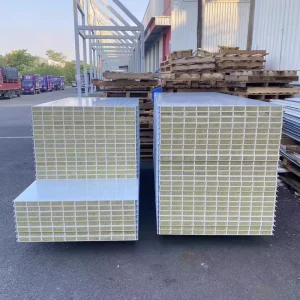Anti Fire Insulation Sound Insulation Modern Eco Friendly Galvanized Steel Mineral Wool Glasswool Rock Wool Sandwich