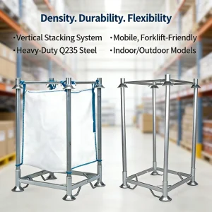 Anti Rust Corrosion Protection Stackable Detachable Steel Stacking Post Pallet Modular Heavy Duty Stable Material Handling