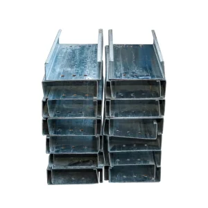 Anti Rust Galvanized ASTM Steel C Channel Wall Framing Stud Outdoor Construction Infrastructure Custom Size Purlins Cutting
