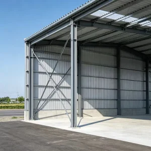 Anti-Rust Light Steel Structure Workshop with Hot-Dip Galvanized Steel Frame