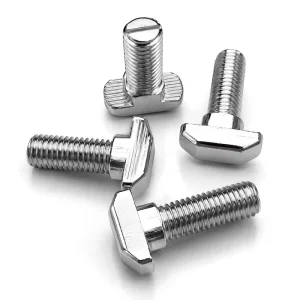 Anti Rust Plain Stainless Steel & Aluminium Solar Rail T Bolt Spring Washer Flange Nut Set
