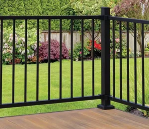 Anti Salt Fog Wrought Iron Balustrade Special Coating for Coastal City Salt Air Corrosive Environment