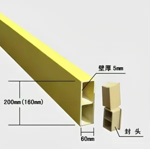 Anti Sewage Corrosion FRP GRP Purlin Tube Fiberglass Structural Purlin for Sewage Treatment Plant Building