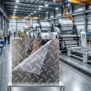 Anti Slip Aluminum Tread Plate Five Bar Pattern 3003 H22 3mm Thick Custom Size for Stair Walkway Safety Use