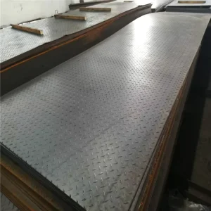 Anti Slip Checkered Steel Plate Q235 A36 Hot Rolled Diamond Plate 3mm 10mm for Construction Floor Stair Tread