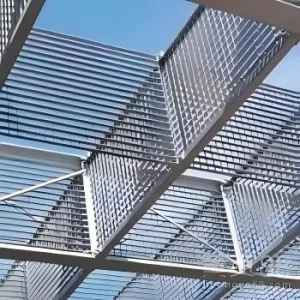 Anti-Slip Galvanized Stainless Steel T4 Serrated Bar Grating Stair Treads for Outdoor Walkways