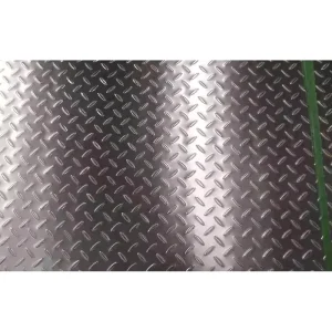 Anti-Slip Stainless Steel Checkered Plate Diamond Pattern Tread Board for Industrial Walkway Platform Floor