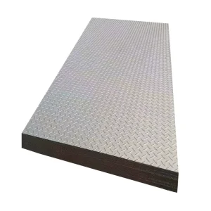 Anti Slip Steel Plate Raised Checkered Diamond Pattern Stair Tread Truck Deck Industrial Flooring architectural Accents Cutting
