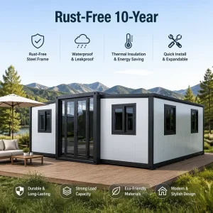 Anti-Theft Reinforced Steel Frame Modular Dwelling for Remote Site Office and Mining Labor Camp Accommodation