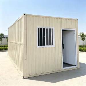 Anti-pressure Base Frame Detachable Prefabricated Container House Moisture Proof Corrugated Wall Portable Prefab Container Home