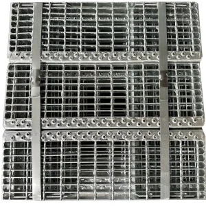 Anti slip Nosing Forge-welded Galvanized Steel Grating Stair Tread