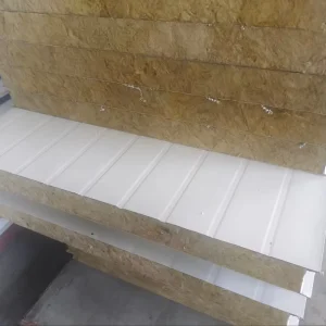 Anti termite Rockwool Sandwich Panel Insect Proof High Density Modular Rock Wool Panels for Africa Market