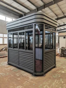 Art Booth European Style Steel Frame Container Houses Customizable Mobile Security Booth Guard Room High End Design