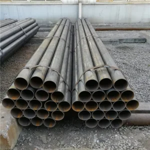 Astm A53 Q195 63mm 42″ Od Mild Steel Pipe Carbon Steel Black Round Tube