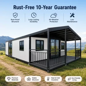 Australian 9 10ft High Ceiling Spacious Prefab Expandable Container House 1 2 3 4 5 Bedroom Modern Living Modular Home Cabin