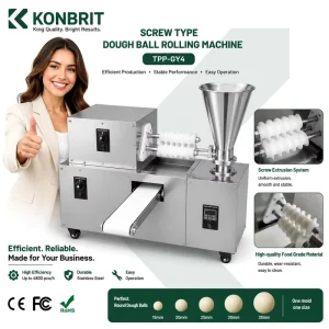 Automatic Spiral Dough Rounder Machine Commercial Stainless Steel Dough Ball Forming Machine for Bakery