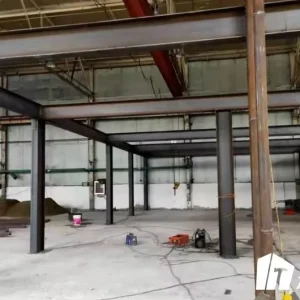 Automotive Assembly Steel Workshop Large Span Heavy Duty Steel Structure Warehouse Office Supermarket