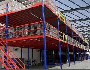 Automotive Parts Storage Mezzanine Floors Heavy Duty Organized Storage Systems for Spare Parts Tires & Components