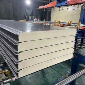 BS W1130 Fireproof Office Building Wall Sandwich Panels Polyurethane EPS PIR Glass Wool Rock Wool Core Materials 50 200mm