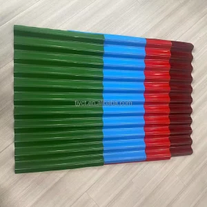 BWG 34 28 Gauge Prepainted Galvanized Corrugated Roofing Sheet PPGI Color Coated Steel Sheet DX51D Z100 Building Material Roof