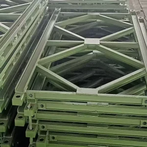 Bailey Bridge Steel Deck Truss Double Lane Q355 Grade Hot dip Galvanized 15m 60m Customizable Length