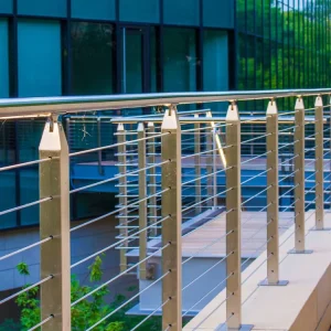 Balustrade Handrail 316 Stainless Steel Outdoor Metal Stair Railing System