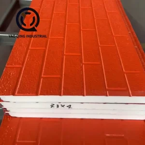 Beautiful Fire-resistant Insulation Eco-Friendly PU Sandwich Panels for Schools Office Buildings Cafes Flower Shops