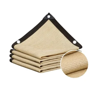 Beige Quadrilateral Shade Net Sail Anti Aging Sunscreen Sunshade Model 40
