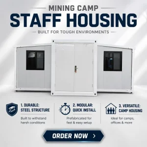 Bespoke Self-Sustaining 20ft Expandable Modular Pod with Off-Grid Solar Power for Remote Mining Site Project Management