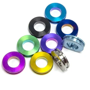 Bicycle Titanium M6 Convex Washer Spacer for Disc Brake Caliper Pure Titanium TA2 Flat Washer Plain Gasket