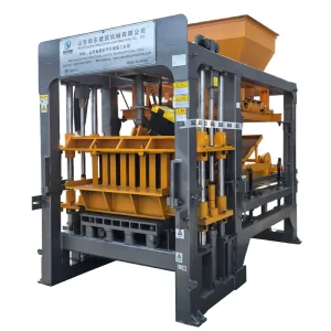 Big Automatic Hydraulic Concrete Block Making Machine QT4 15B With Gearbox And Bearing For Interlocking & Paving Blocks