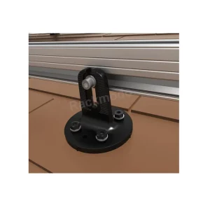 Black Color Solar Racking Coastal Corrosion Resistant Solar Bracket Shingle Roof NZ Solar Roof Flashing Plate
