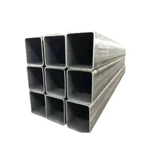 Black Galvanized 5mm Thickness 6m Length Square Pipe Fence Panel Cut Ms Tube 120×60 Rectangular Carbon Mild Steel ERW Seamless