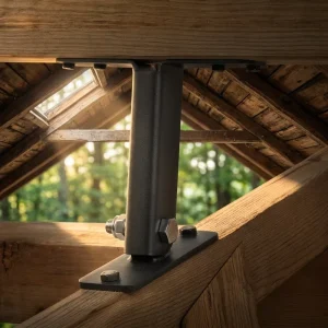 Black Metal Steel Roof Riser Beam Bracket