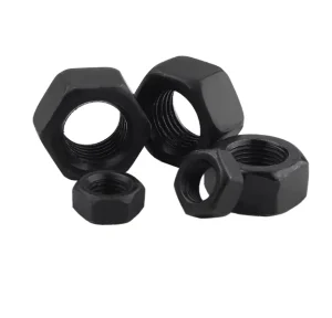Black Oxide Hex Nut High Strength Steel Fastener for Industrial Machinery Assembly Anti Corrosion Hardware Kit Set