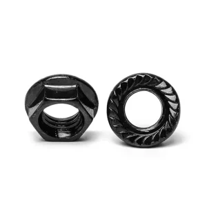 Black Painted Hexagon Flange Nuts Stainless Steel Carbon Steel Industrial Household Use Nut