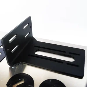 Black Powder Coated L Bracket Corner Brace Metal Shelf Bracket Thickened Right Angle Corner Brace Structural Sheet Metal Parts