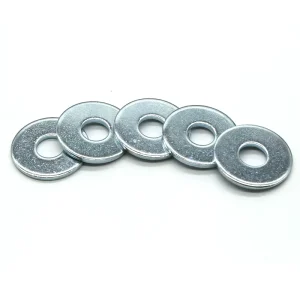 Blue White Zinc Plated Carbon Steel M10 Galvanized DIN125 Flat Washer Heavy Duty Structural Spacer Washer