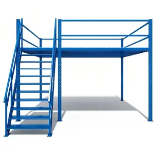 Bolt Assembly Cold Rolled Steel Multi Layer Heavy Duty Mezzanine Floor Rack with 500kg/sqm Load Capacity Powder Coated Finish