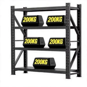 Boltless Racking System Cold rolled Steel 4 5 Anti Rust Powder Coated Freestanding Customizable Sizes Thickened Commercial Rack