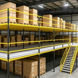 Boltless Welding Free Warehouse Mezzanine Rack Assembled Steel Attic Storage Platform